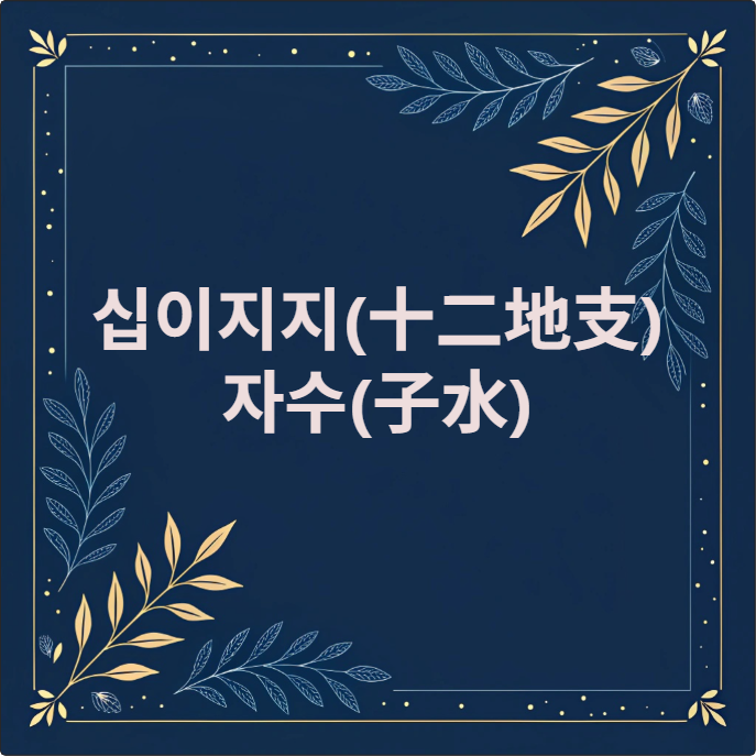 십이지지 자수(子水)