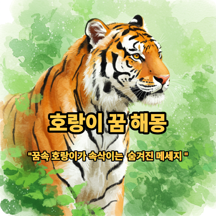 호랑이 꿈 해몽